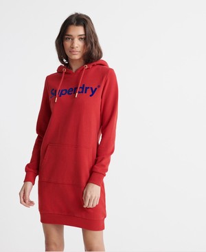 Superdry Core Graphic Sweat Női Ruhák Piros | XCNOD3284